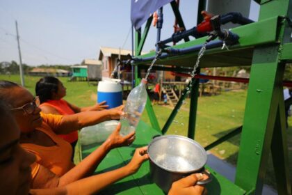 “Água potável é saúde e bem-estar para a população”, diz beneficiária do programa ‘Água Boa’