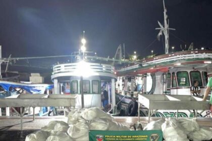 PMAM apreende mais de uma tonelada de pescado ilegal na feira da Panair