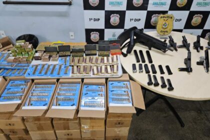Operação Paiol: Polícia Civil do Amazonas (PC-AM) prende indivíduo com oito armas de fogo e cerca de 30 mil munições