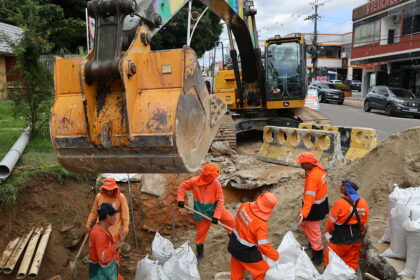 Prefeitura de Manaus recupera rede de drenagem na rua Pará