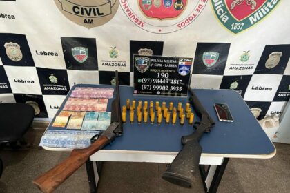 Em Lábrea, dupla é presa por porte ilegal de arma de fogo pela Polícia Militar do Amazonas
