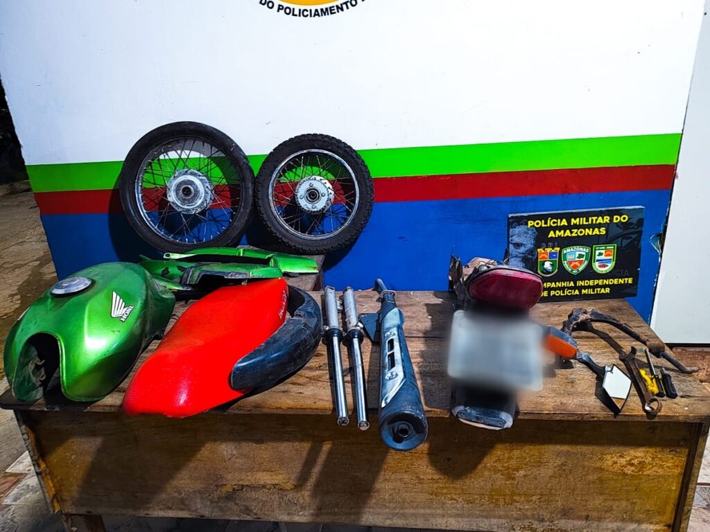 Polícia Militar do Amazonas desarticula desmanche de motocicletas em Maués