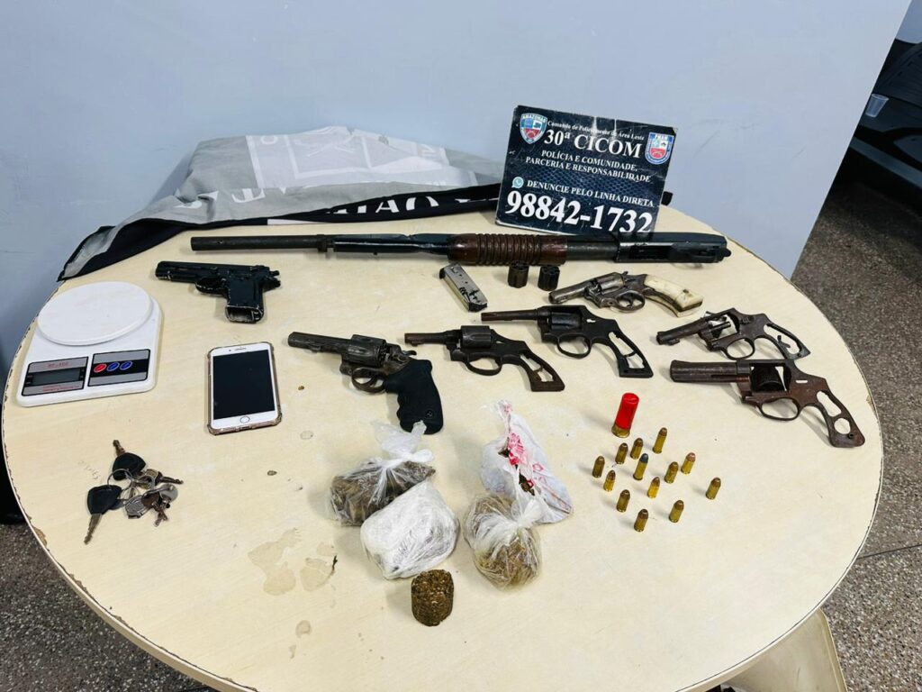 Polícia Militar do Amazonas (PMAM) prende dois integrantes de uma organização criminosa na zona leste de Manaus