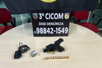 Três homens são presos com armas e munições pela Polícia Militar do Amazonas