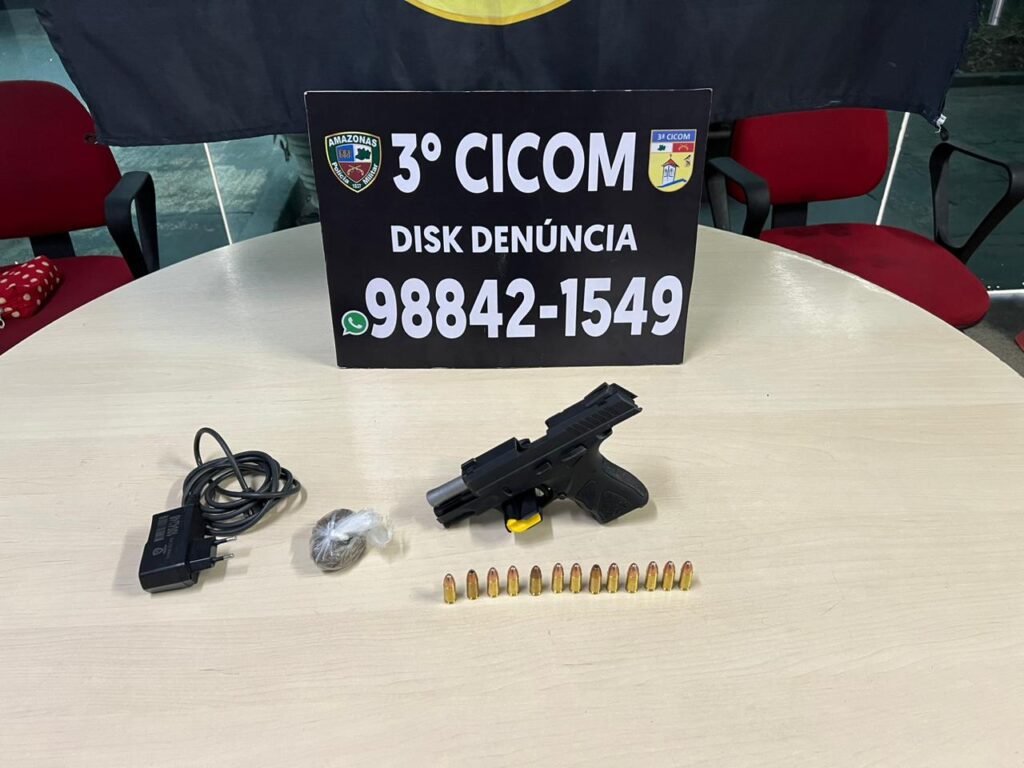 Três homens são presos com armas e munições pela Polícia Militar do Amazonas
