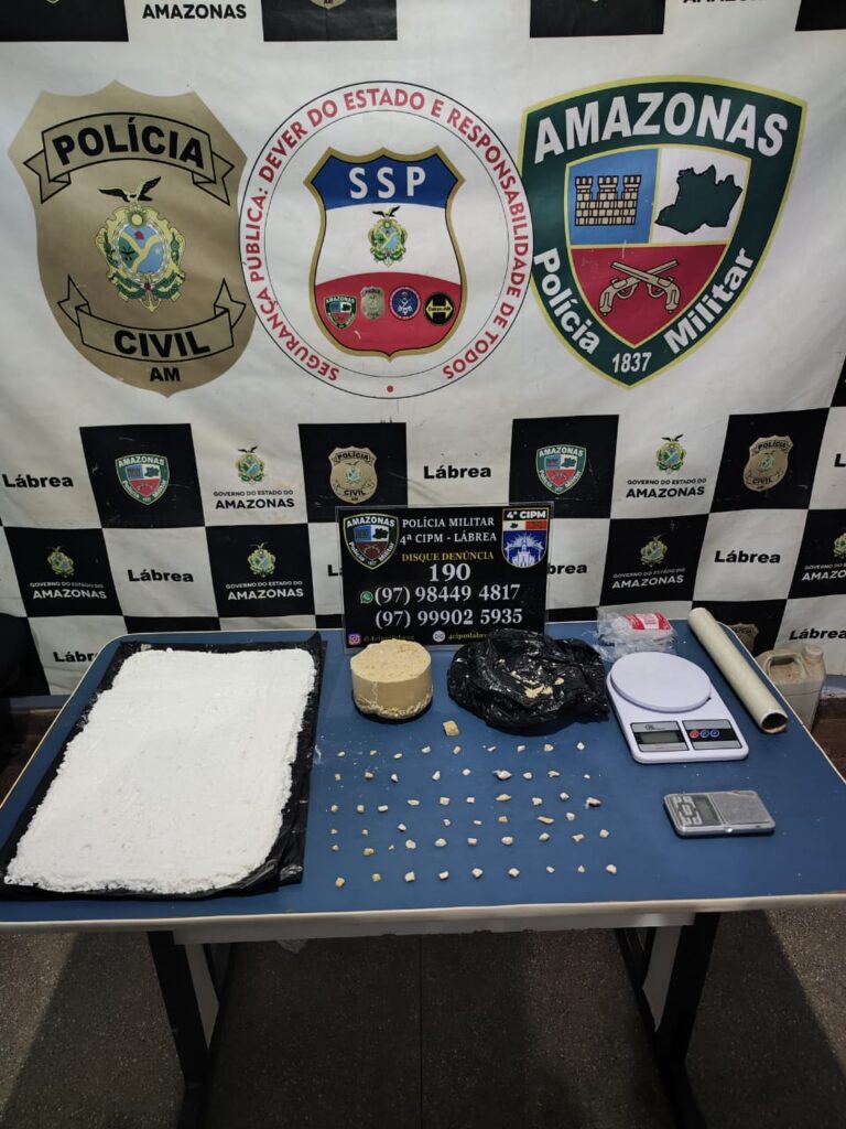 Em Lábrea, Polícia Militar do Amazonas apreende drogas avaliadas em R$ 56 mil