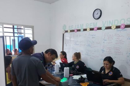Mais de 500 pessoas solicitam Carteira de Identidade Nacional durante ação social em comunidades indígenas no rio Negro