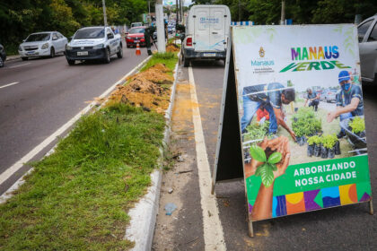 Prefeitura dá início ao plantio de 100 mudas na av. Mário Ypiranga