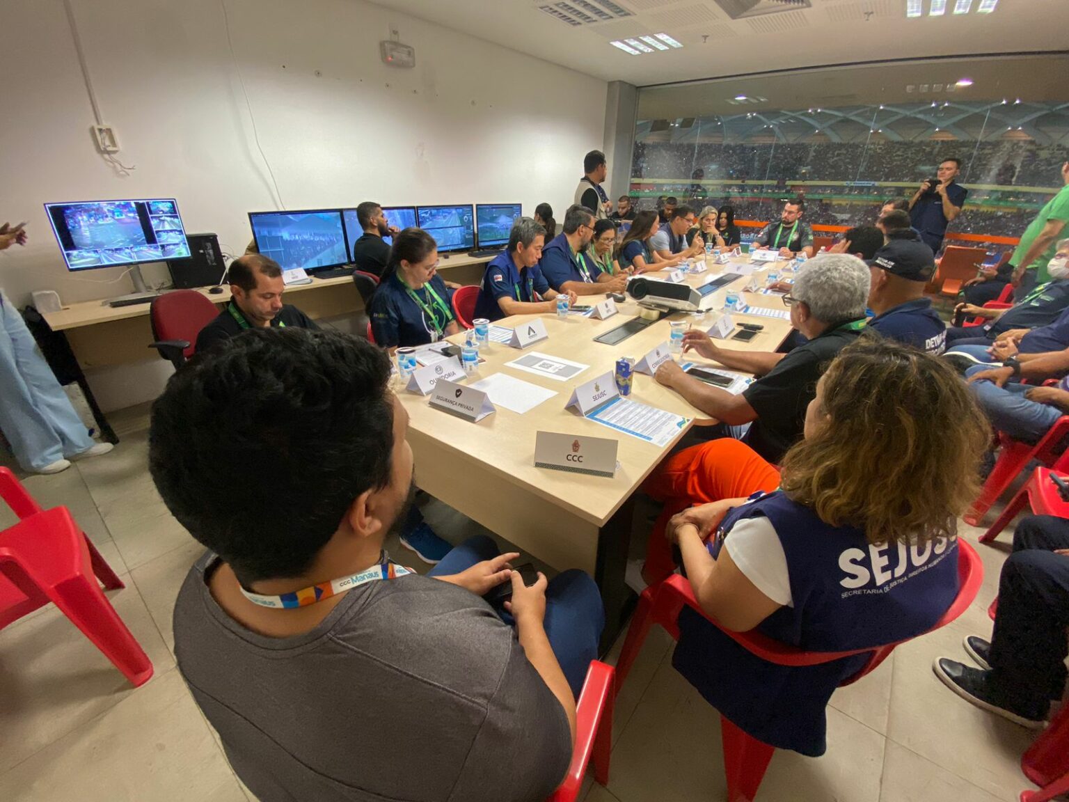 CCC reforça monitoramento durante evento na Arena da Amazônia