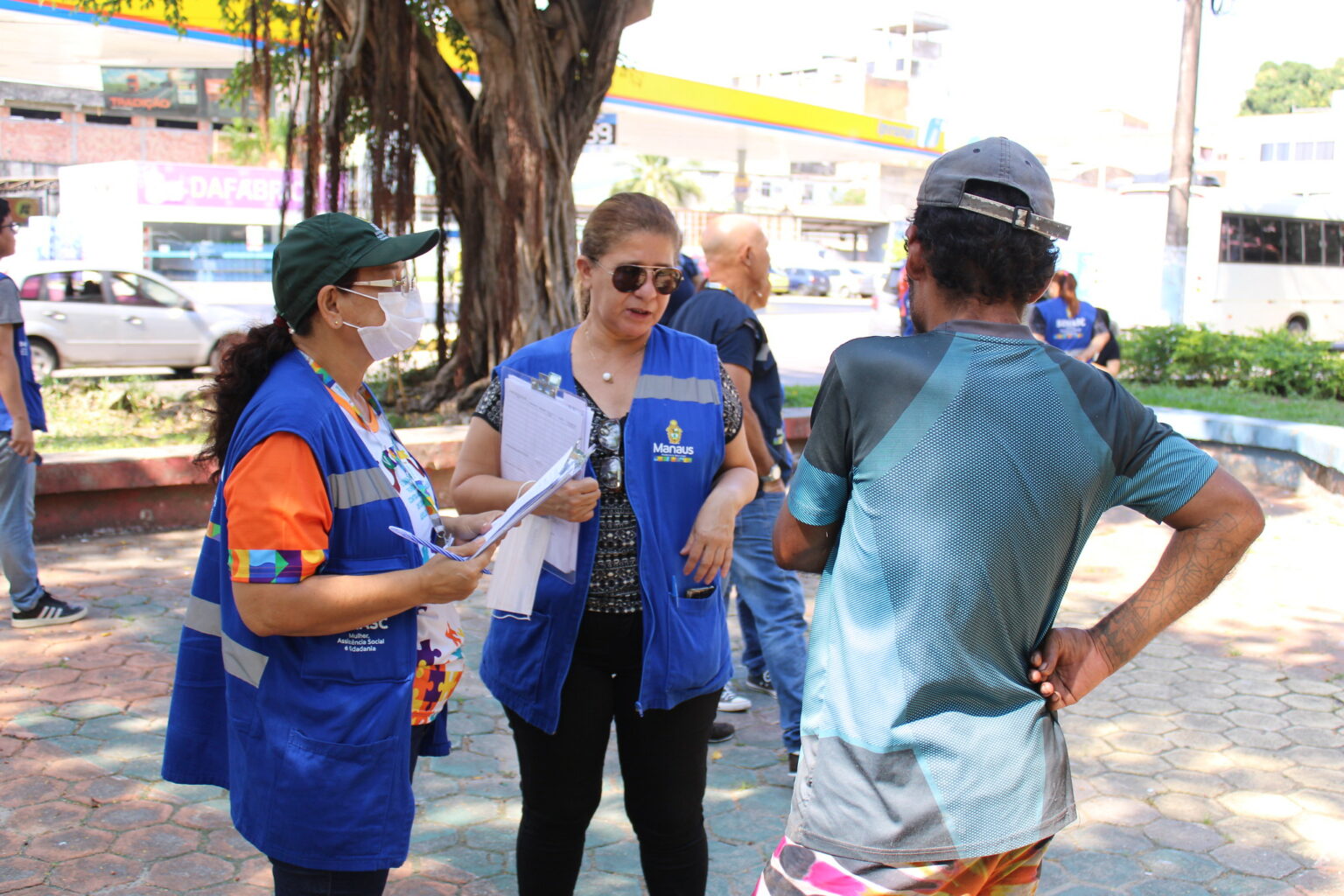 Prefeitura coordenou ação conjunta de abordagem social na região