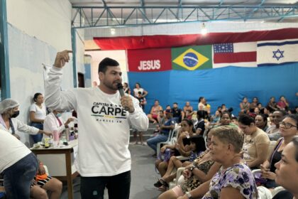 Capitão Carpê promove ação social para mais de 100 pessoas no bairro da Compensa