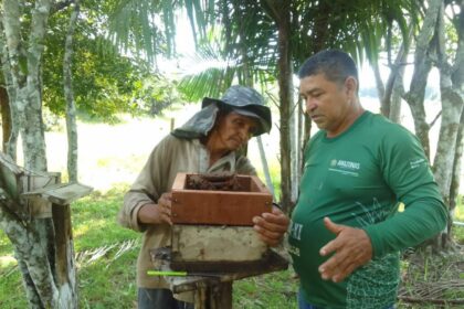 Idam oferece assistência técnica, capacitação e entrega de documentos aos meliponicultores de Silves