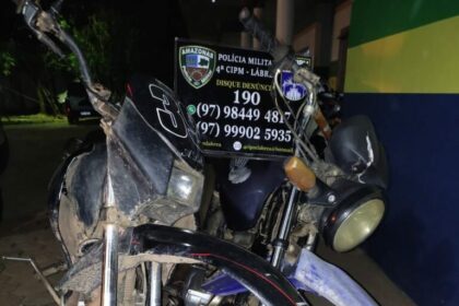 Em Lábrea, PMAM prende duas pessoas em motocicletas com chassis suprimidos