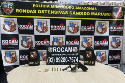 Sete armas de fogo são apreendidas durante patrulhamento da Polícia Militar do Amazonas