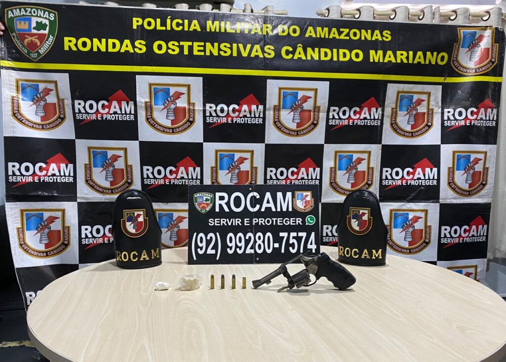 Sete armas de fogo são apreendidas durante patrulhamento da Polícia Militar do Amazonas