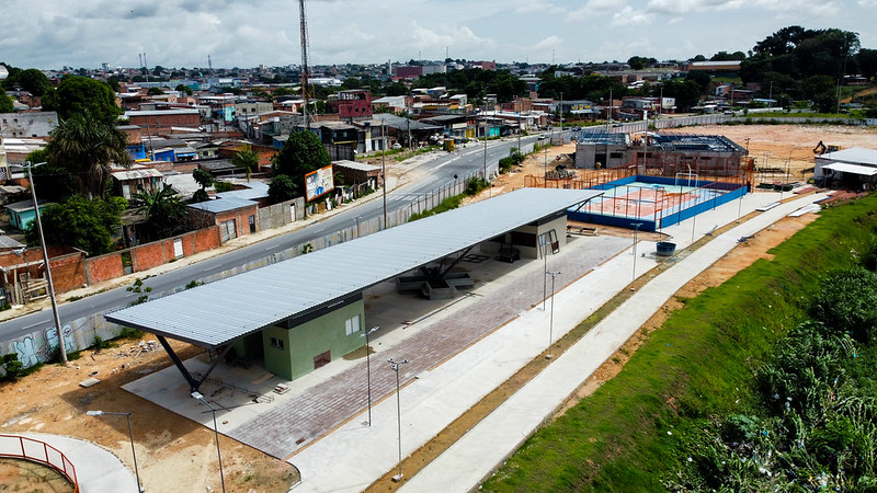 Serviços de infraestrutura avançam no parque Amazonino Mendes