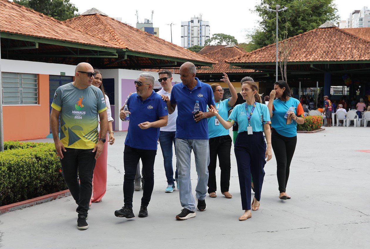 Comitê da Cidade Sul-Americana do Desporto visita Parque do Idoso