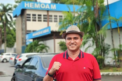 Dr. Daniel Vasconcelos incentiva a doação de sangue no Hemoam durante o Carnaval