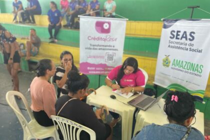 Em Anamã, Seas realiza atendimento do Crédito Rosa durante o Detran Cidadão