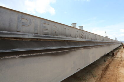 Prefeitura avança na construção do maior píer turístico da capital, dentro das obras do ‘Nosso Centro’