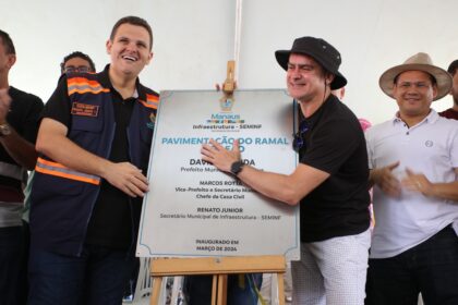 Prefeito inaugura pavimentação do ramal Cachoeira do Leão