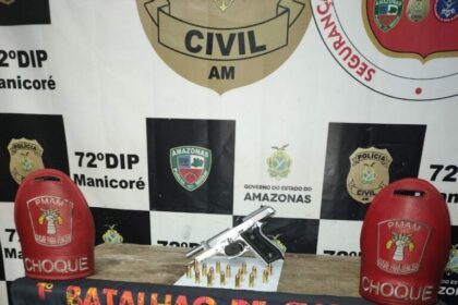Em Manicoré, Polícia Militar do Amazonas prende homem com arma de fogo de uso restrito