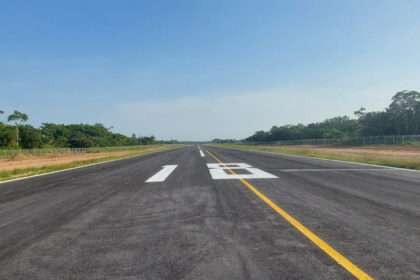 Infraestrutura: Reforma e ampliação no aeroporto de Fonte Boa alcançam 93% de execução
